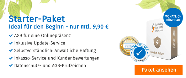 IT-Recht Kanzlei München | AGB-Sicherheitspakete für Online-Händler