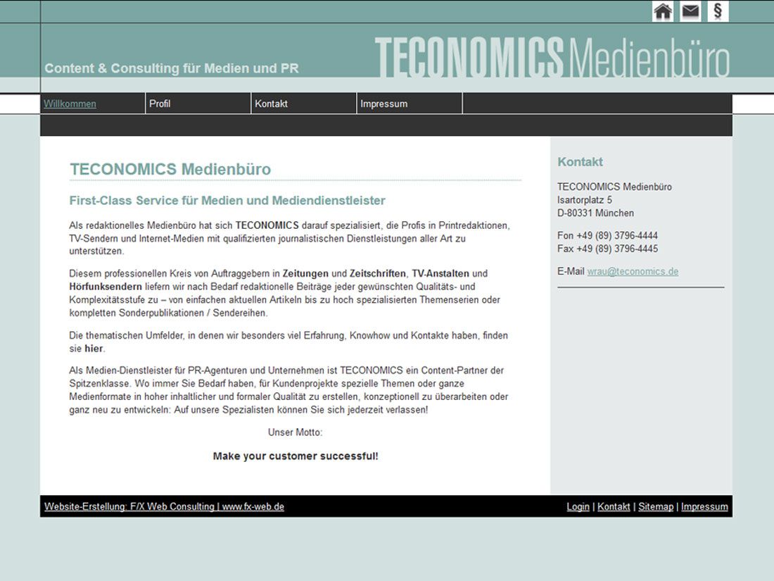 2014: TECONOMICS Medienbüro
